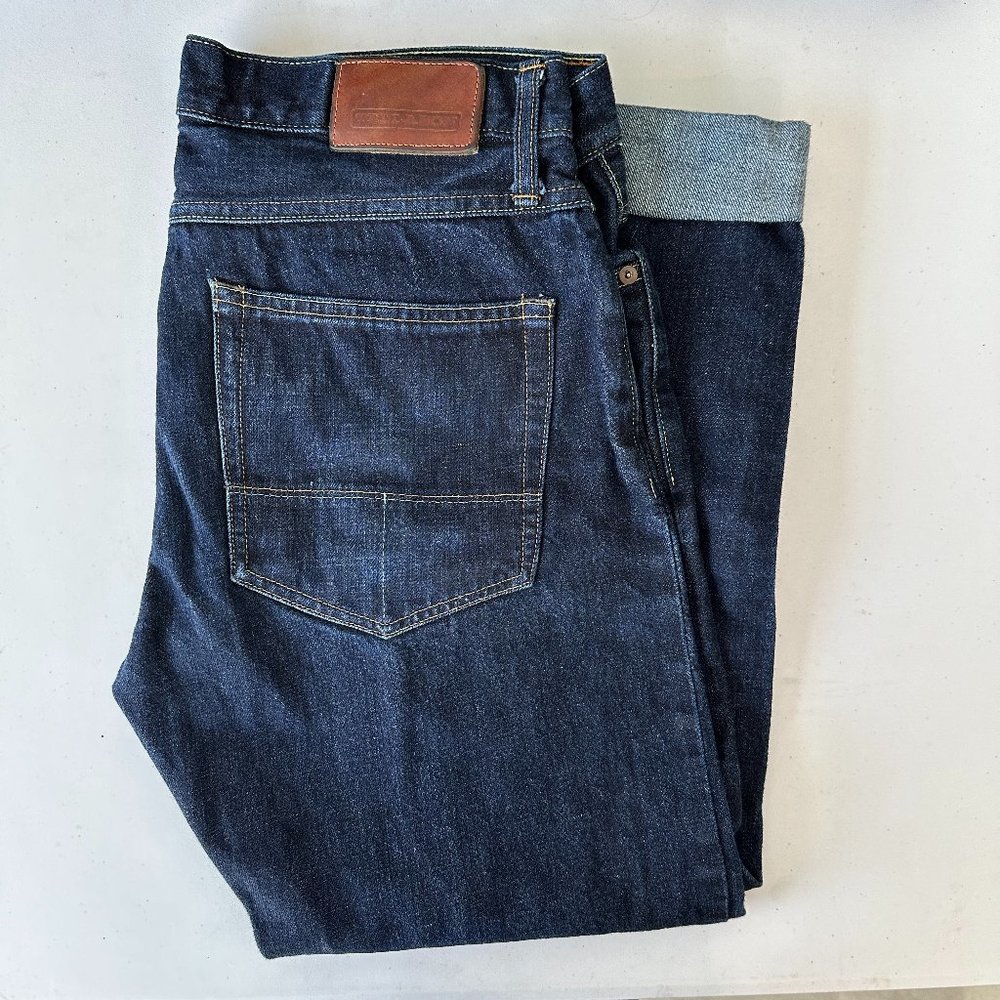 Tellason White Oak Men's Slim Straight Blue Jeans 36